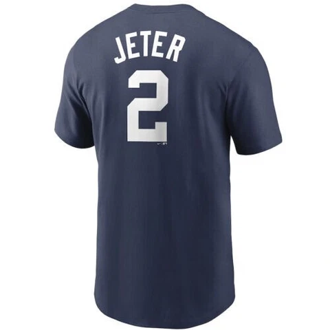 Derek Jeter NY Yankees Nike MLB Player Name & Number T-Shirt ADULT XL NWT Cover