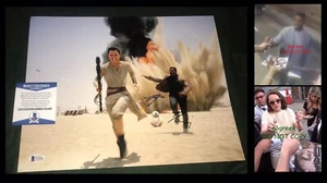 Daisy Ridley signed 11x14 photo John Boyega Star Wars poster Skywalker Jedi BAS - Picture 1 of 5