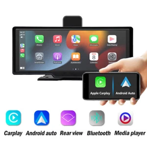 10,26" Breitbild DVR Android Auto HD tragbar Apple Carplay Navigation + Dashcam - Bild 1 von 20
