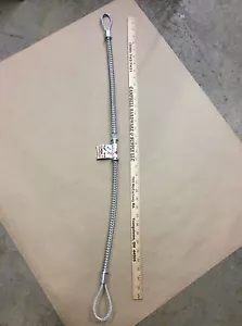 Cable de seguridad de manguera a manguera de 1/4" x 38" para líneas de presión acopladas - Imagen 1 de 3