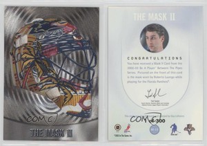 2002-03 ITG Be A Player Between the Pipes Mask II Silver /300 Roberto Luongo HOF