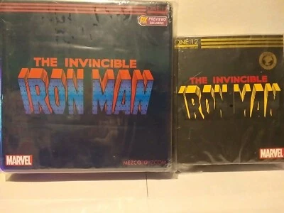 Mezco One 12 Collective The Invincible Iron Man, lote de 2 - Imagem 1 de 4