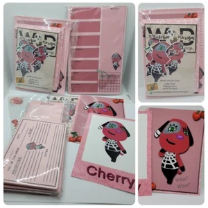 Paquete de papelería Animal Crossing conjunto de escritura de personajes de cereza y MÁS - Imagen 1 de 8