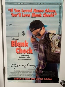 MOVIE FILM POSTER - Blank Check (1994) Karen Duffy Video Store (EXCELLENT) - Picture 1 of 1
