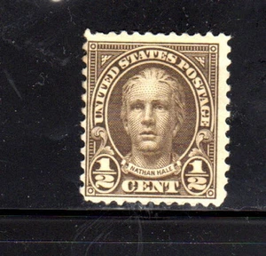 #653 1/2 Cent Hale Mint F-VF LH O.G aa - Bild 1 von 2