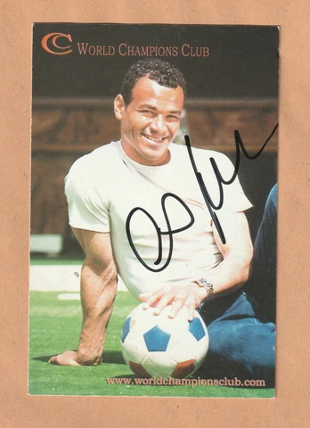 Original Brazil historic captain FIFA 2002 WORLD CUP CAFU signature on postcard Cover