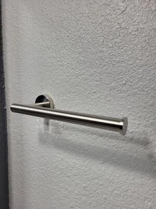 Brushed Nickel Towel Holder 9" Wall Mount Stainless Steel Rustproof Bar - Picture 1 of 16