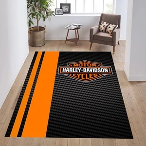 harley teppich, Bikerteppich, Biker Geschenk, Motorrad Vorleger - Bild 1 von 10
