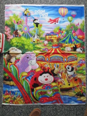 PILLOW PETS CARNIVEL RIDES COTTON FABRIC PANEL  - Image 1 of 4