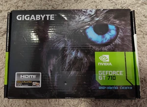 GIGABYTE GeForce GT 710 2GB DDR3 Graphics Card (GVN710D52GL) NEW - Picture 1 of 2