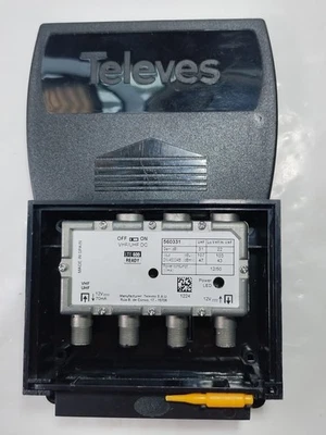 Televes 1-Input TForce Mast Amplifier with BOSS-Tech LTE 600 Ready, 560331 *READ - Image 1 of 4