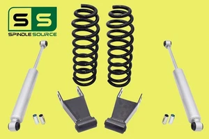 3" / 3" Drop Kit Coil Springs Shackles + Shocks FOR 04 - 08 Ford F-150 V8 - Picture 1 of 1