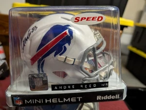 Andre Reed Buffalo Bills autographed signed speed mini helmet coa - Picture 1 of 3