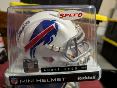 Andre Reed Buffalo Bills Autografiado Firmado Velocidad Mini Casco Certificado de Autenticidad Foto 1 de 3
