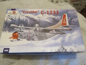 1/144 Amodel 1406 C-123J "Provider" US Air Force Aircraft Plastic Model Kit - Picture 1 of 2