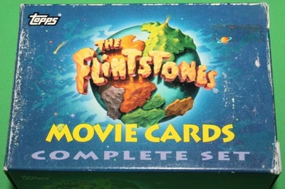 THE FLINTSTONES MOVIE FACTORY 88 Card Set + STICKER 11 SET 1994 + 4 FOIL SET + P - Image 1 of 4