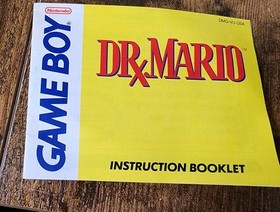 Vintage NES Dr Mario Instruction Booklet
