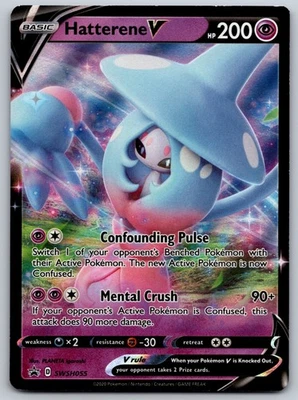 Hatterene V - SWSH055 SWSH: Sword & Shield Promo Cards NM Pokemon Card TCG - Image 1 of 2