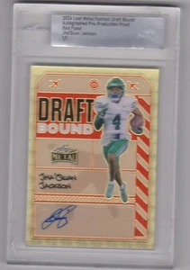 2024 Leaf Metal Jha'Quan Jackson Draft Bound Auto 1/1 Red Flood Tennessee Titans - Picture 1 of 1