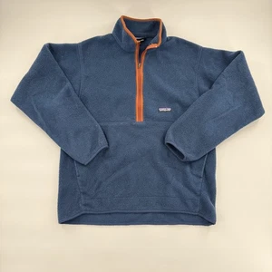 Patagonia Synchilla Pullover Mens Medium Blue Fleece Half Zip Outdoors 26736FA - Picture 1 of 8
