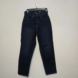 Old Navy Womens Curvy Extra High Waisted Button Fly Sky Hi Straight Jeans Size 2 - Picture 1 of 8