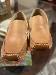 Steve Madden Mens Novo Driving Loafer Shoes Brown Leather Slip-On Moc Toe Sz 9 - Picture 1 of 9