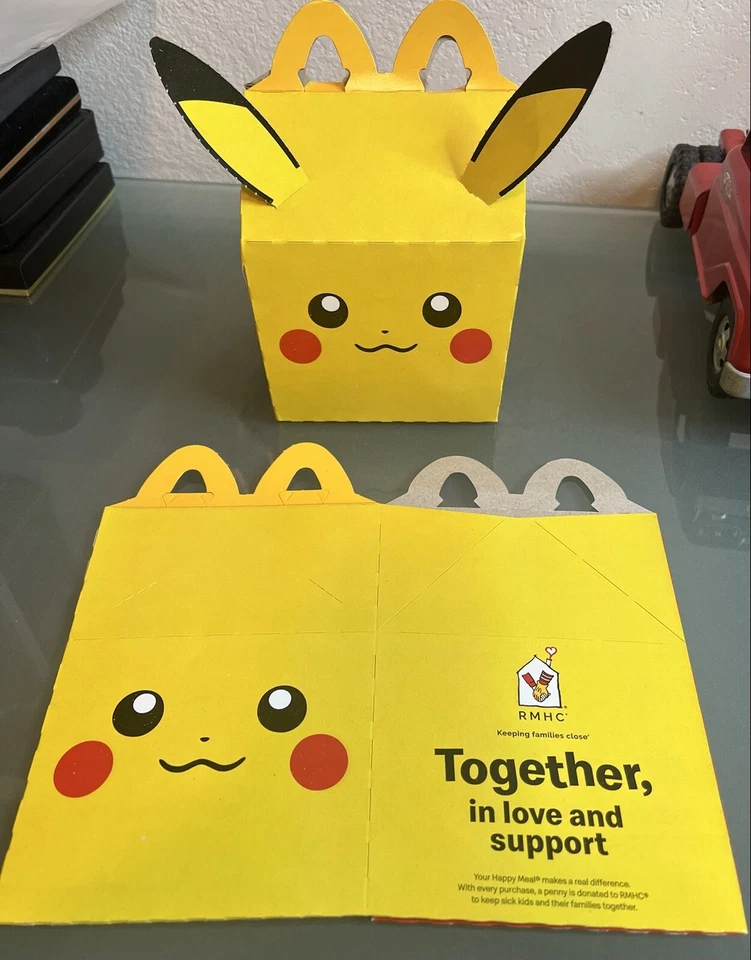 10 Caja Happy Meal McDonald’s Pokémon Pikachu 2022 Nueva 10 Cajas Foto 1 de 1