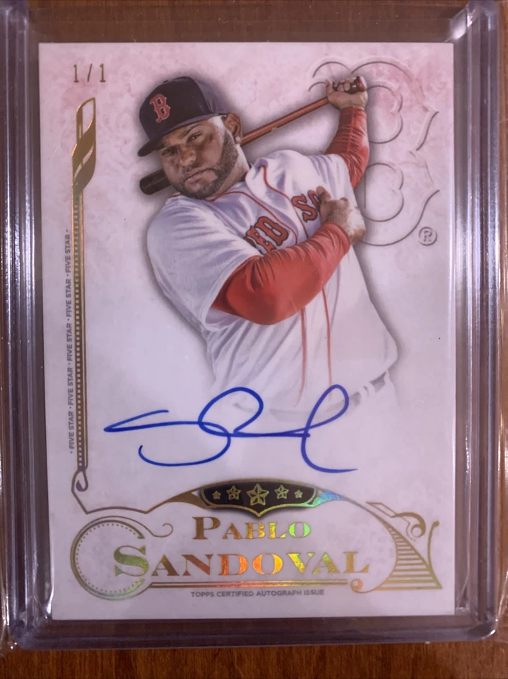 Pablo SANDOVAL🔥2015 Topps Five Star On Card AUTO #FSA-PS 1/1 NM Red Sox - Image 1 of 2