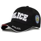 QUALITY BLACK NY POLICE CAP HAT ARMY MILITARY CAMPING HIKING BASEBALL BASKETBALL