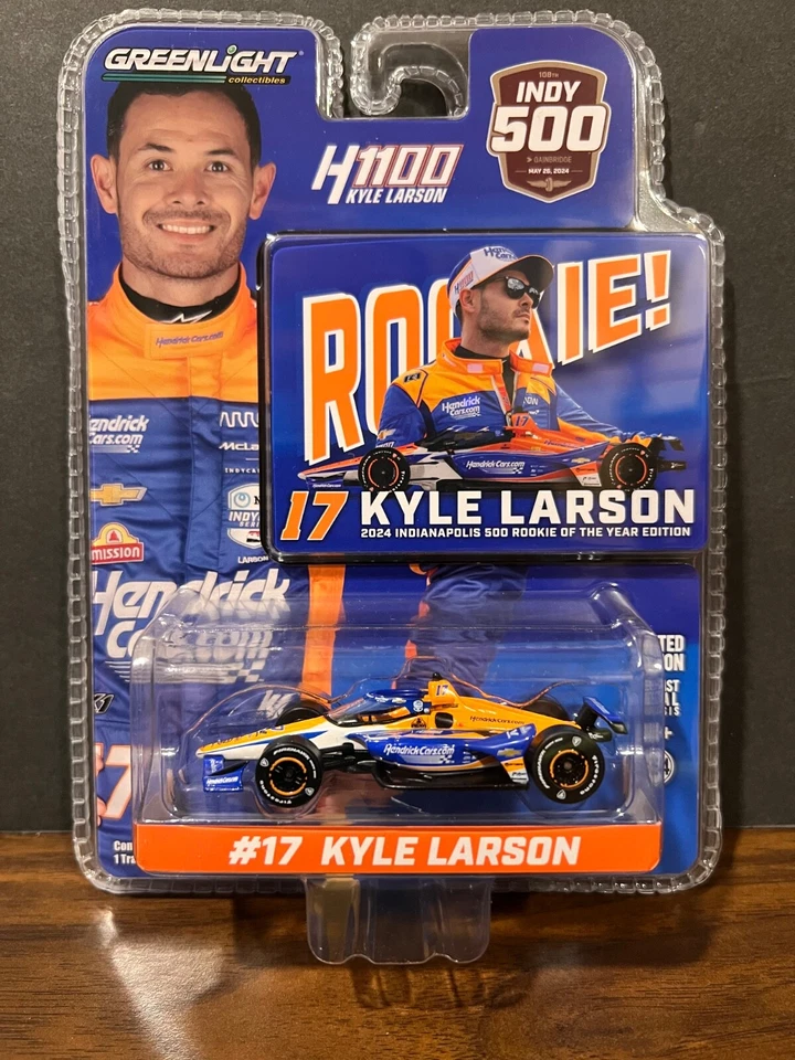 Kyle Larson 2024 #17 HendrickCars.Com  INDY 500 H1100 INDY *ROOKIE* 1/64 - Image 1 of 4