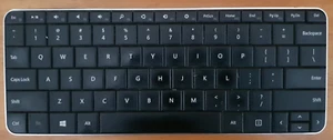 Microsoft KT-1120 Wedge Mobile Keyboard - Bluetooth connectivity- Good Condition - Picture 1 of 2