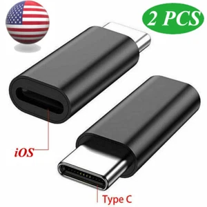 2Pack,USB C Male to for iOS Female Adapter, For iPhone - Picture 1 of 10