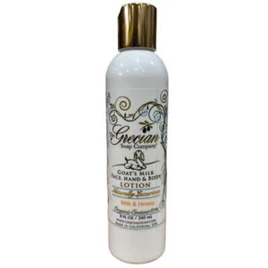 Grecian Soap Company Goats Milk Hand & Body Lotion 8 Oz. - Milk & Honey - Picture 1 of 1