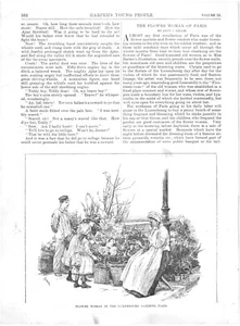 BLUMENFRAU, LUXEMBURGISCHE GÄRTEN. 1888 HARPER'S GRAVUR DRUCK AUF 11" x 8" SEITE - Bild 1 von 2