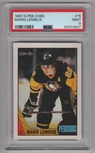 MARIO LEMIEUX 1987-88 O-PEE-CHEE 87-88 N°15 PSA 9 92822 - Photo 1 sur 2