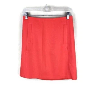 Falda Banana Republic para mujer 6 naranja coral forrada lápiz minifalda - Imagen 1 de 12