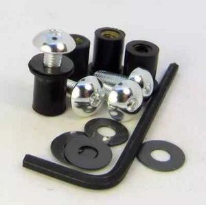 Triumph Tiger 955i 2001-2007 Silver Aluminium 4 Bolt Screen Kit - Picture 1 of 3