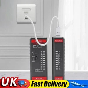 RJ45 RJ11 Network Cable Tester LED Display Continuity Tester Network Repair - Afbeelding 1 van 8