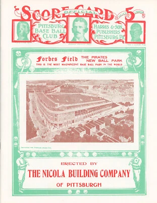1909 World Series Scorecard ~ Limited Edition REPRODUCTION ~ DETROIT @ PITTSBURG - Image 1 of 4