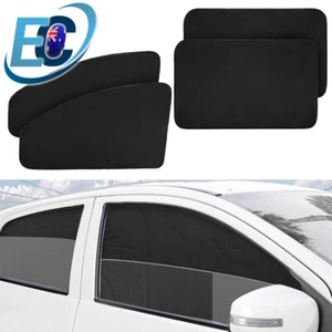 4PCS Magnetic Car Window Sun Shade Cover Curtain Front Rear Shield UV Protection - Picture 1 of 7