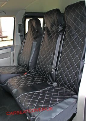 LDV CONVOY Heavy Duty Luxury MAJESTIC Leather Look Van Seat Covers 2+1 - Image 1 of 3