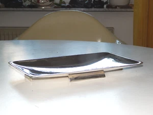 BWKS Grosse edle Schale versilbert Handarbeit  32 x 19 cm Bremer Werkstätten.... - Picture 1 of 8