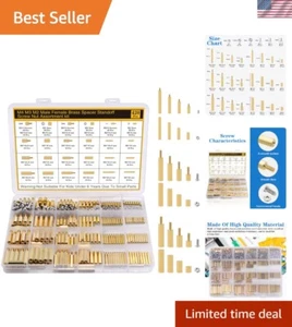 Stainless Steel & Brass Motherboard Standoff Kit - 420 Pieces for Raspberry Pi - Afbeelding 1 van 9