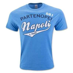 New Napoli Partenopei 081 Banner Adult Soccer Calcio T-shirt Maradona Lozado - Picture 1 of 1