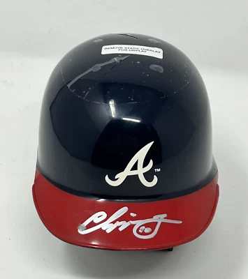 Chipper Jones Autograph Atlanta Braves Signed Micro Mini Baseball Helmet - Image 1 of 4