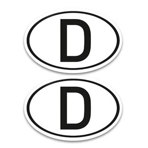 D Magnet Länderkennzeichen 2-er Set Deutschland - 17,5 x 11,5 cm - kfz_760 - Bild 1 von 7