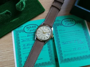 Rolex 1601/J Datejust Two-Tone Original Box and Paperwork 1972 - Afbeelding 1 van 7