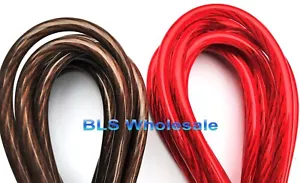Cables de alimentación ultra flexibles de 10 pies cada uno rojo y negro calibre 8 cables de cable automático para automóvil - Imagen 1 de 11