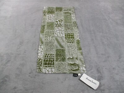 Dennis Basso женщин животных печати прямоугольник шарф надежном зеленый белый 62 x 13 новый с Ярлыками - Изображение 1 из 4