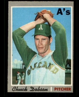 1970 CHUCK DOBSON OPC #331 O PEE CHEE ATHLETICS EXMT #4684 - Image 1 of 2